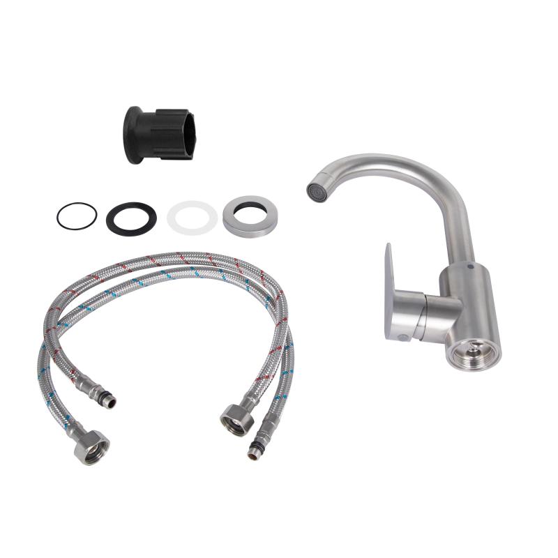 Змішувач для кухні Lidz Vida 015F2 (k35) LDVID015F2NKS43353 Nickel — фото 3