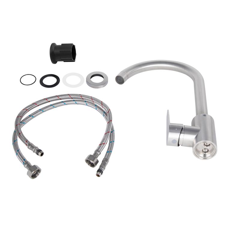 Змішувач для кухні Lidz Vida 015F (k35) LDVID015FNKS43355 Nickel — фото 3