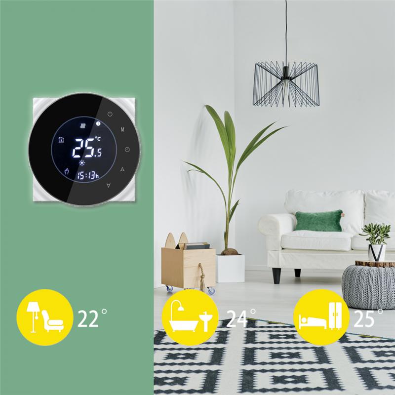 Провідний тижневий термостат с WiFi BHT-6000-GALW — фото 6