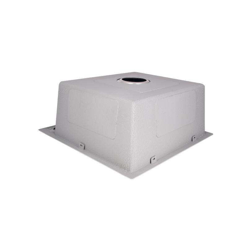 Мийка для кухні інтегрована Lidz Handmade H5050G (LDH5050GPVD43620) Brushed Grey PVD 3,0/1,0 мм — фото 4