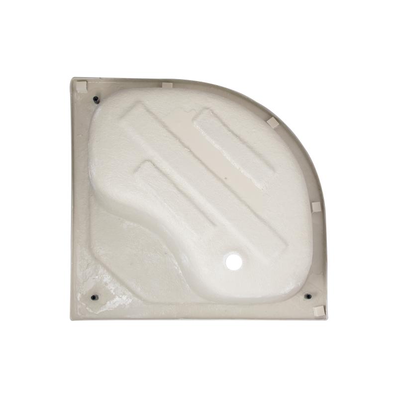 Душова кабіна Latwa SC90x90.SAT.HIGH.FR полукругла, скло Frost 4 мм + Душовий піддон KAPIELKA ST90x90x41, з панеллю Lidz — фото 13
