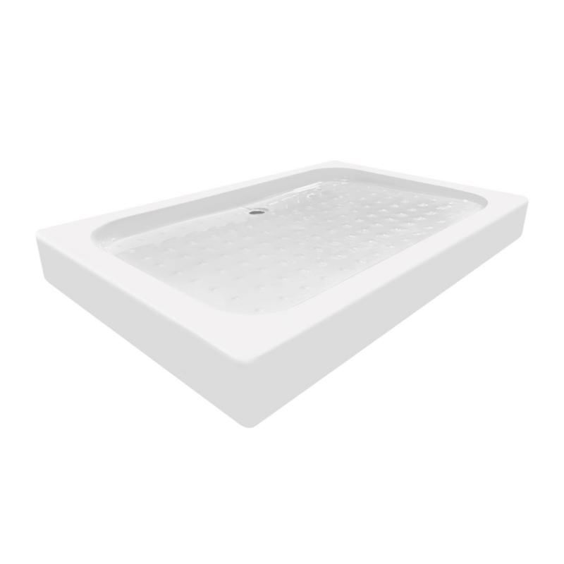 Душовий піддон KAPIELKA ST120x80х14 низький, прямокутний, діаметр зливу 52 мм Lidz — фото 3