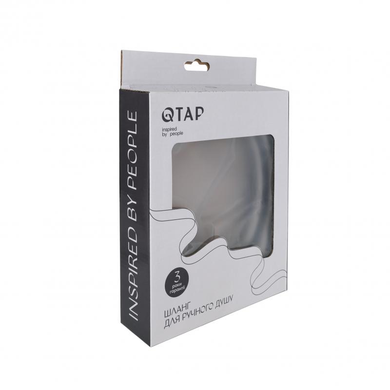 Шланг для ручного душу Qtap Hadice 1600 мм QTHADPVC160G Graphite — фото 3