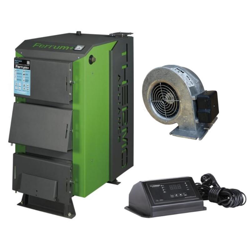 Thermo Alliance Ferrum Plus V 3.0 Котел твердопаливний сталевий FSF+ 30 + Вентилятор котла до 40 кВт, 