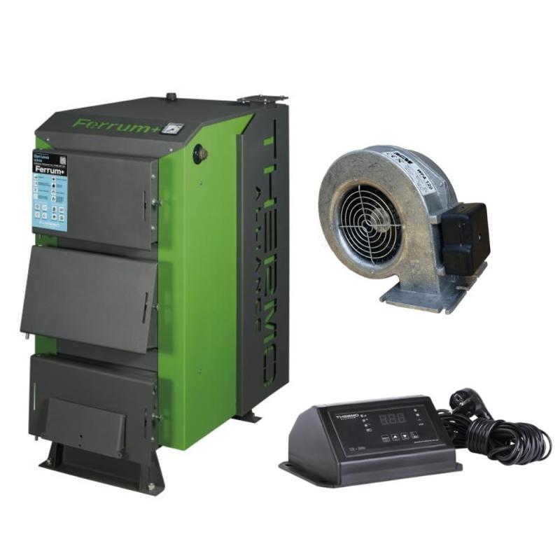 Thermo Alliance Ferrum Plus V 3.0 Котел твердопаливний сталевий FSF+ 26 + Вентилятор котла до 40 кВт, 
