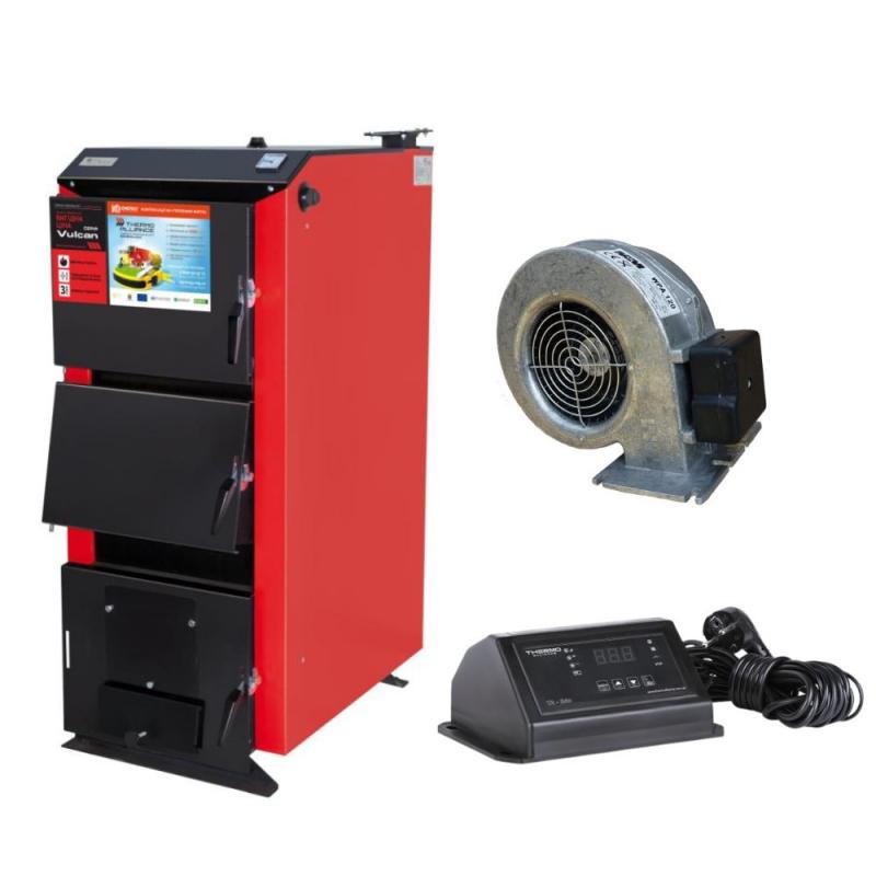 Thermo Alliance Vulcan V 3.0 Котел сталевий твердопаливний SF 40 + Вентилятор котла до 40 кВт, 
