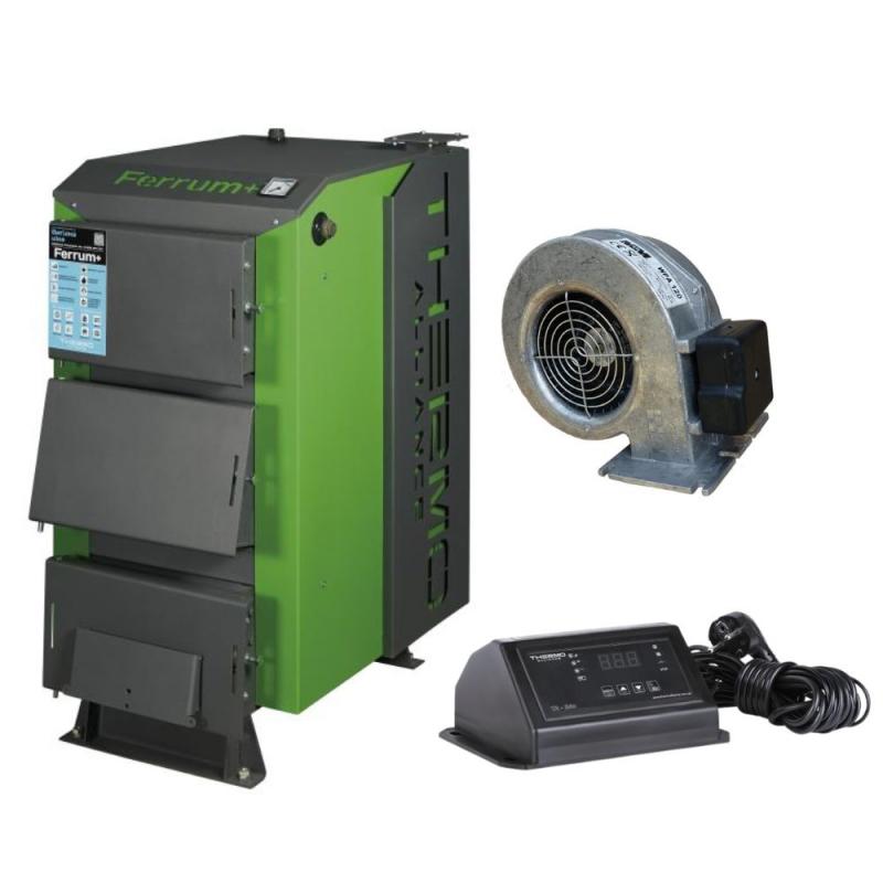 Thermo Alliance Ferrum Plus V 3.0 Котел твердопаливний сталевий FSF+ 14 + Вентилятор котла до 40 кВт, 