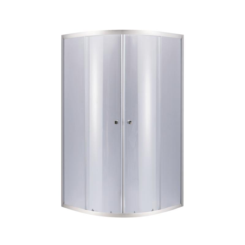 Душова кабіна Lidz Latwa SC90x90.SAT.LOW.GR, скло тон. 4 мм + Lidz Душовий піддон KAPIELKA ST90x90x14 — фото 3