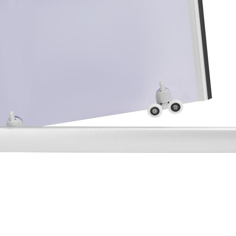 Душова кабіна Lidz Latwa SC80x80.SAT.LOW.GR, скло тон. 4 мм + Lidz Душовий піддон KAPIELKA ST80x80x14 — фото 7