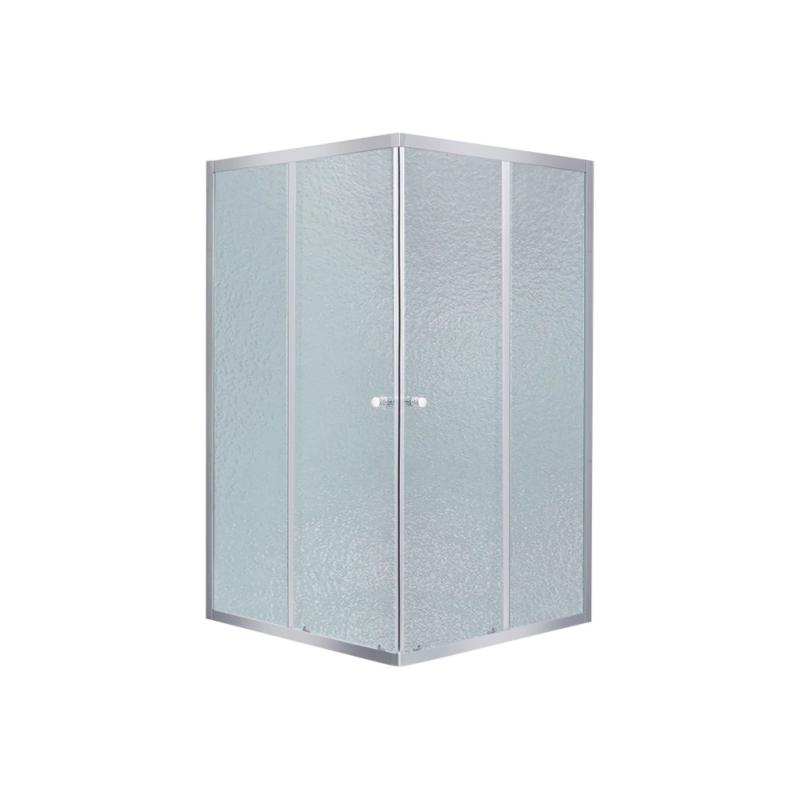 Lidz Wawel SC80x80.SAT.LOW.FR Душова кабіна квадратна, скло Frost 4 мм + Lidz Душовий піддон KAPIELKA ST80x80х14 — фото 3