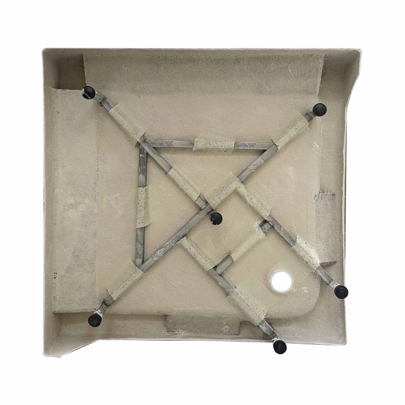 Душова кабіна Lidz Wawel SC80x80.SAT.LOW.GR, скло тон. 4 мм + Lidz Душовий піддон KAPIELKA ST80x80х14 — фото 11