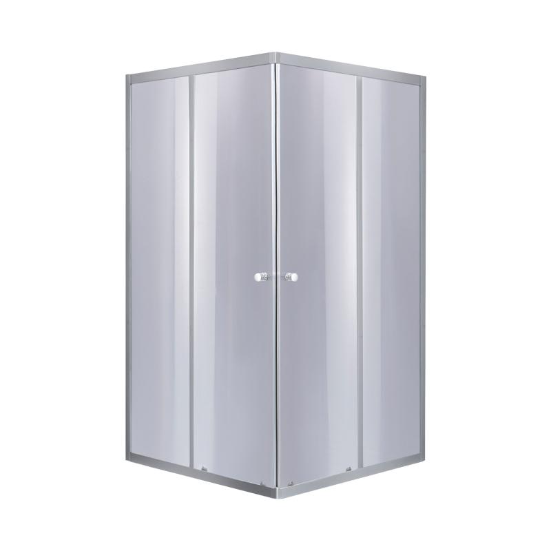 Душова кабіна Lidz Wawel SC80x80.SAT.LOW.GR, скло тон. 4 мм + Lidz Душовий піддон KAPIELKA ST80x80х14 — фото 3