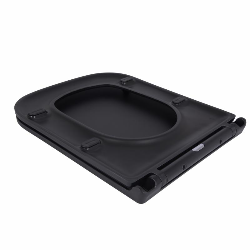 Сидіння для унітаза Qtap Tern 420х340х35 мм, Matt Black, з мікроліфтом, Slim Duroplast, Quick Release QT99HY2322MB — фото 4