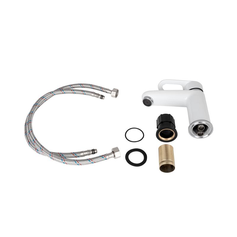 Змішувач для раковини Lidz Latwa 001 (k35) LDLAT001WHI45423 White — фото 4