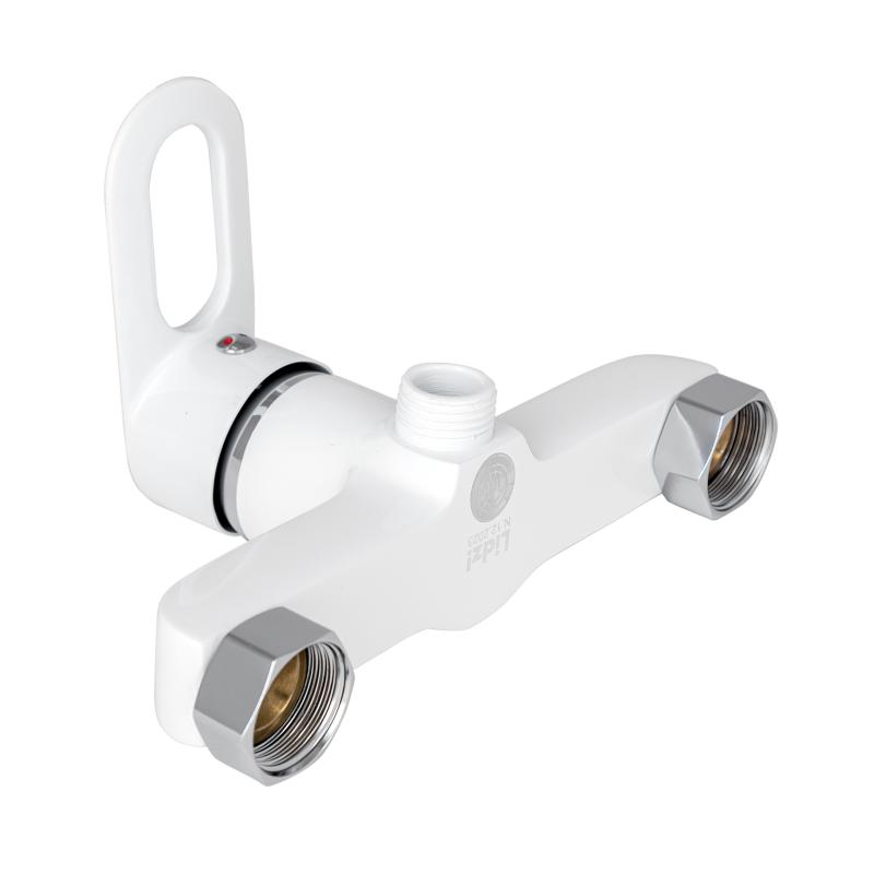 Змішувач для душу Lidz Latwa 010 (з душовим гарнітуром) (k40) LDLAT010WHI45426 White — фото 3