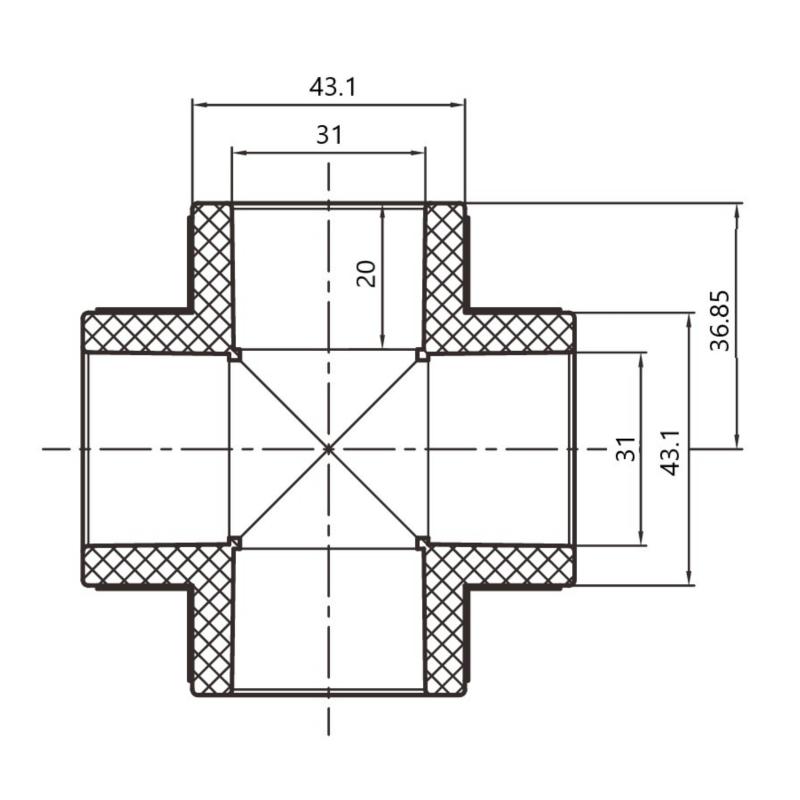 Хрестовина PPR Thermo Alliance 32 — фото 2