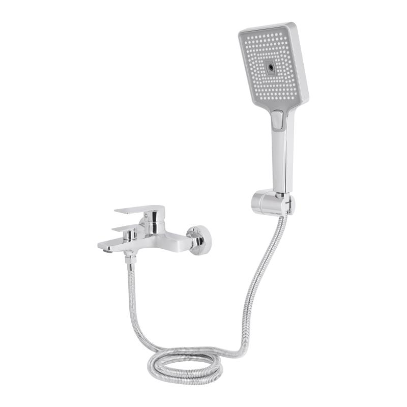 Змішувач для ванни Qtap Aries (з душовим гарнітуром) QTARI259CRM45559 Chrome — фото 3