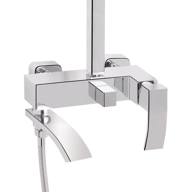 Душова система універсальна Qtap Swan Cascada на три споживачі (з виливом) QTSWA111CRM45566 Chrome — фото 3