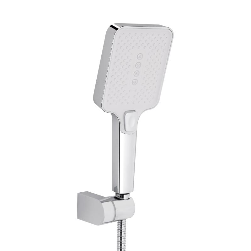 Змішувач для ванни Qtap Swan Cascada з поворотним виливом (з душовим гарнітуром) QTSWA260CRW45569 Chrome/White — фото 5