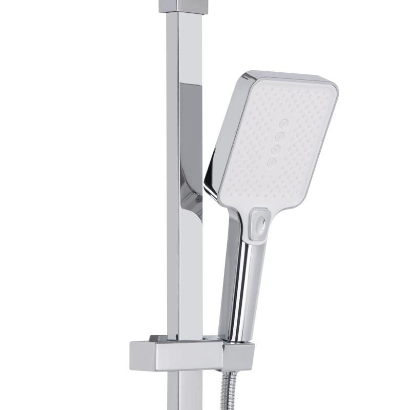 Душова система універсальна Qtap Swan Cascada на три споживачі (з виливом) QTSWA111CRW45570 Chrome/White — фото 5