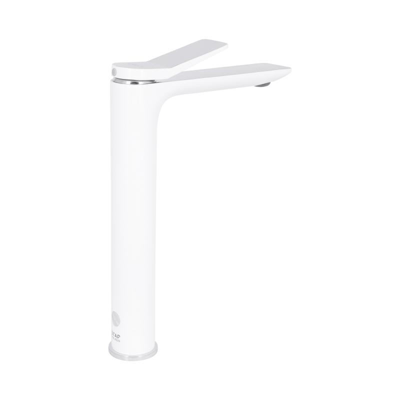 Змішувач для раковини Qtap Presto високий QTPRE269CRW45577 Chrome/White — фото 3