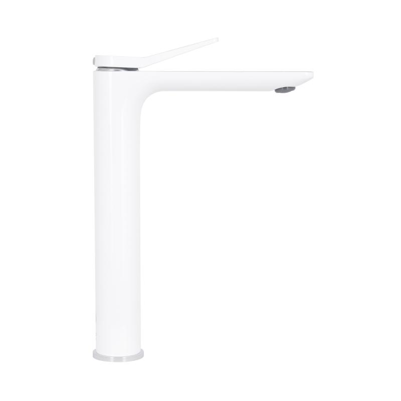 Змішувач для раковини Qtap Presto високий QTPRE269CRW45577 Chrome/White — фото 4