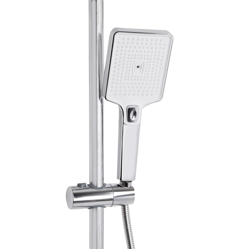 Душова система універсальна Qtap Presto на три споживачі (з виливом) QTPRE111CRW45580 Chrome/White — фото 5