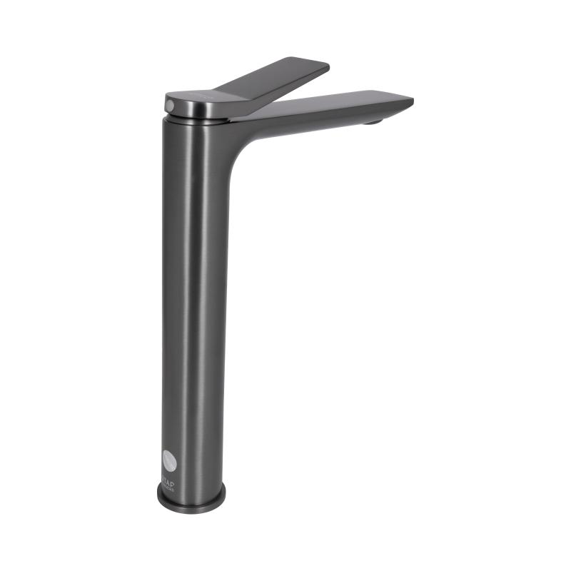 Змішувач для раковини Qtap Presto високий QTPRE269GRP45582 Gunmetal Black — фото 3