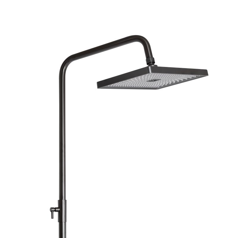 Душова система універсальна Qtap Presto на три споживачі (з виливом) QTPRE111GRP45585 Gunmetal Black — фото 6