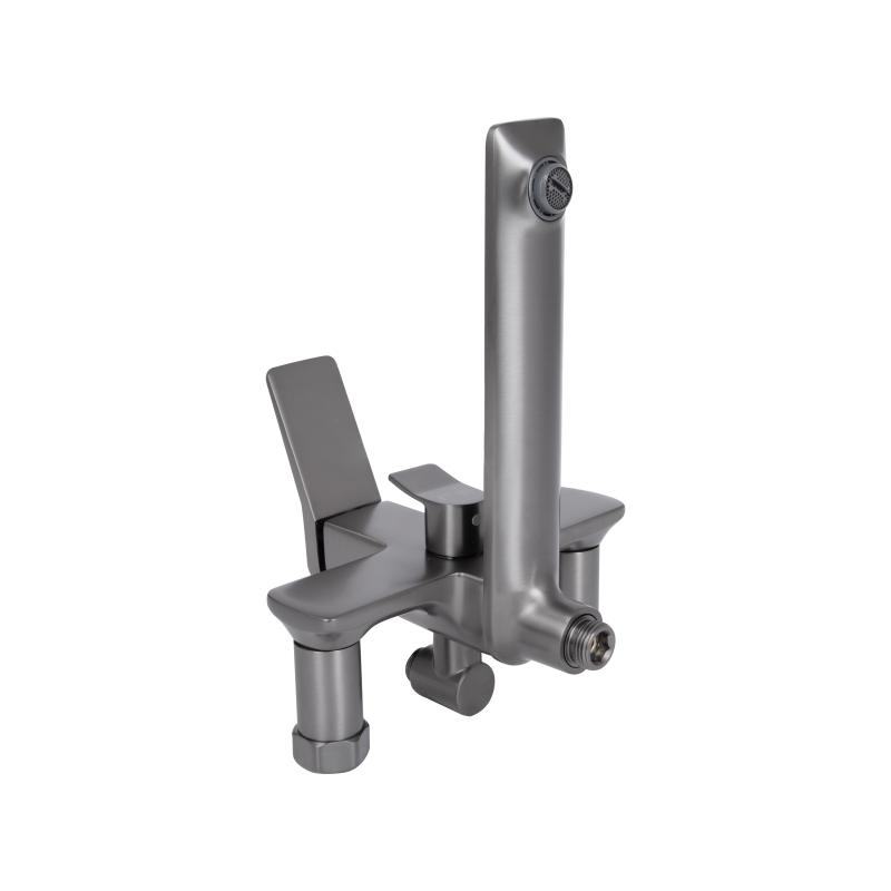 Душова система універсальна Qtap Presto на три споживачі (з виливом) QTPRE111GRP45585 Gunmetal Black — фото 8