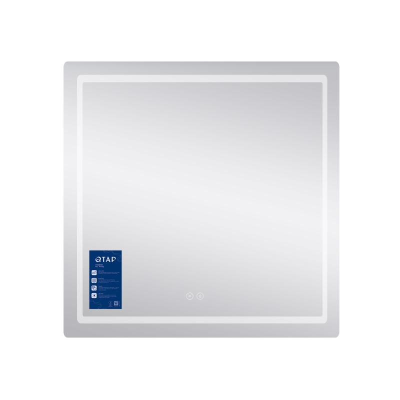 Дзеркало Qtap Mideya 800x800 з LED-підсвічуванням Touch, з антизапотіванням, димером QT2078NCF8080W — фото 3