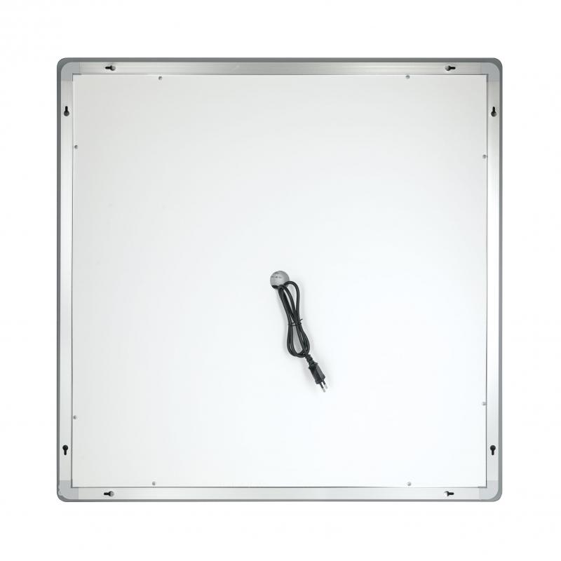 Дзеркало Qtap Mideya 800x800 з LED-підсвічуванням Touch, з антизапотіванням, димером QT2078NCF8080W — фото 5