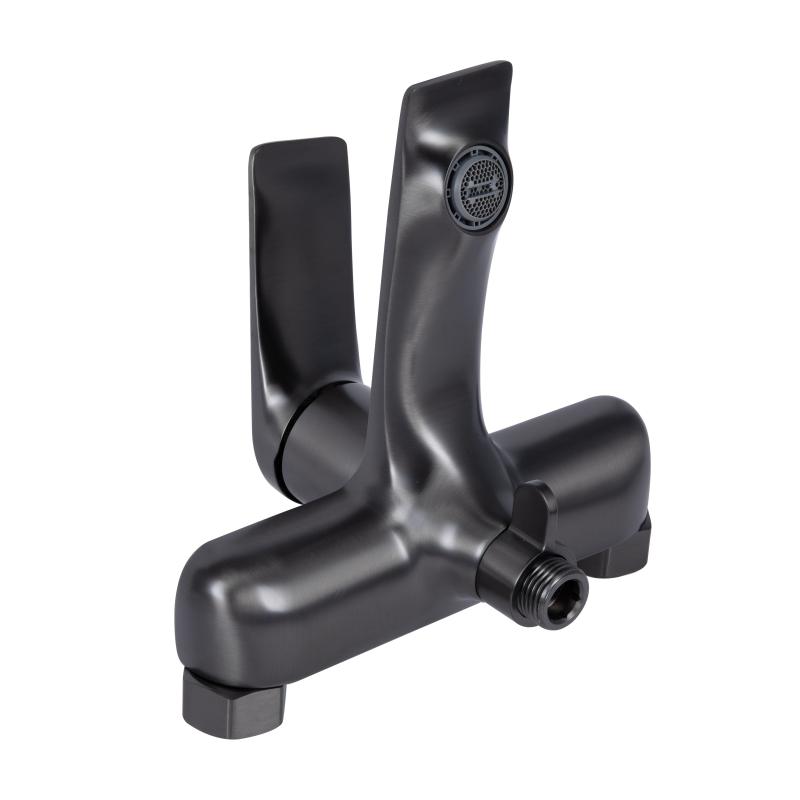 Змішувач для ванни Qtap Vlasta New (з душовим гарнітуром) QTVLA259GMB45643 Gunmetal Black PVD — фото 6