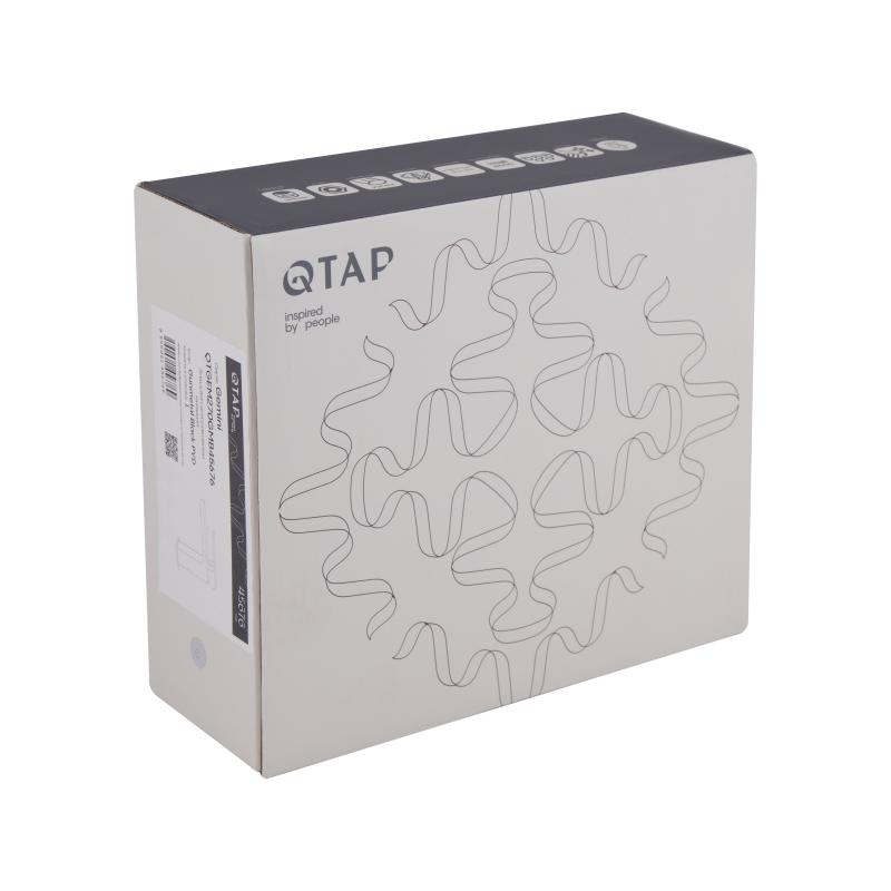 Змішувач для раковини Qtap Gemini QTGEM270GMB45676 Gunmetal Black PVD — фото 5