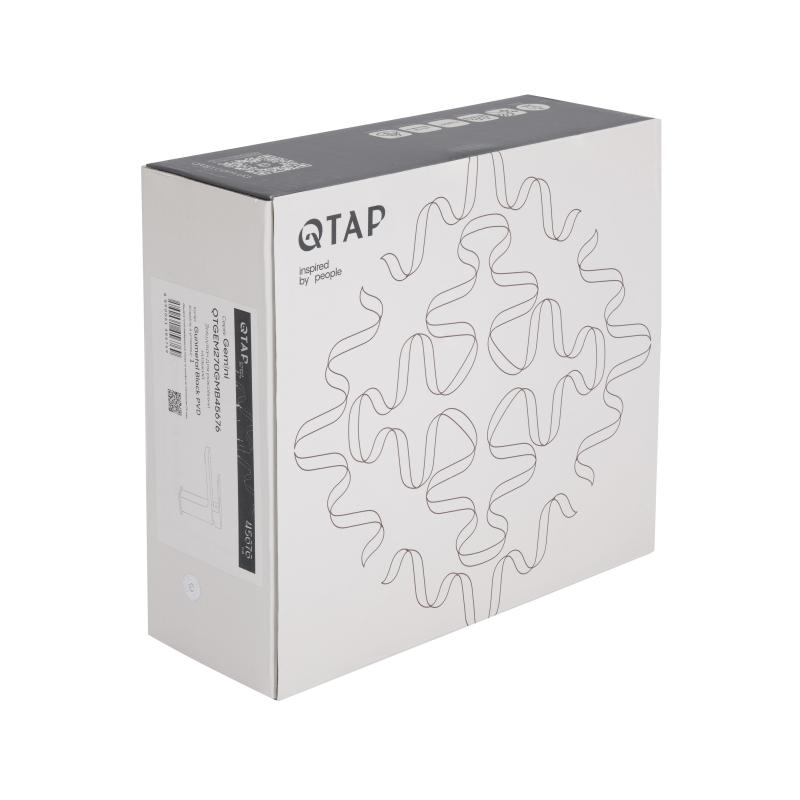 Змішувач для раковини Qtap Gemini QTGEM270GMB45676 Gunmetal Black PVD — фото 7