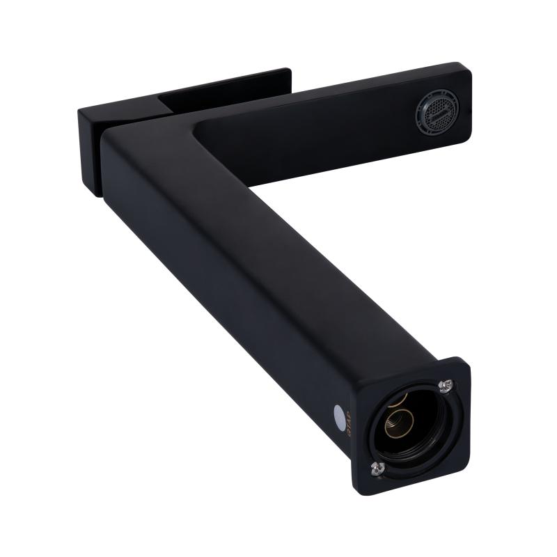 Змішувач для раковини Qtap Gemini високий QTGEM269BLM45678 Black Matt — фото 3