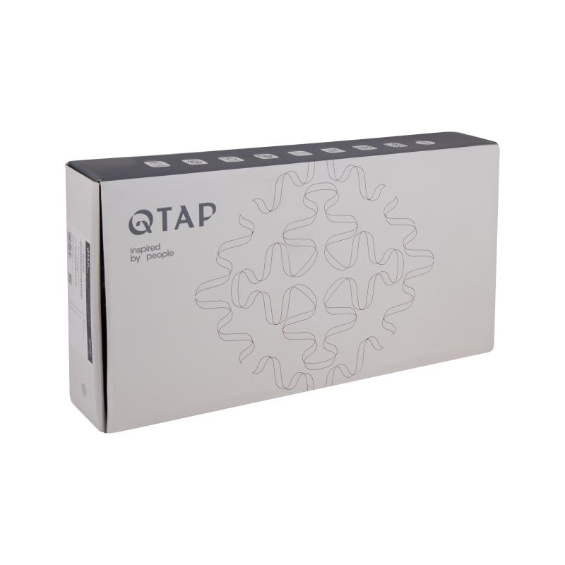 Змішувач для раковини Qtap Gemini високий QTGEM269GMB45680 Gunmetal Black PVD — фото 5