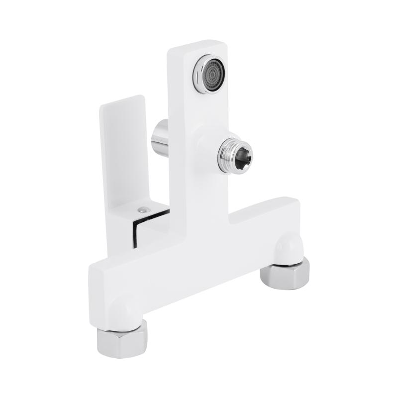 Змішувач для ванни Qtap Gemini (з душовим гарнітуром) QTGEM259CRW45683 Chrome/White — фото 5