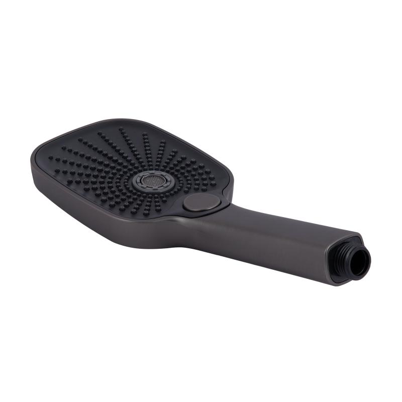 Змішувач для ванни Qtap Gemini (з душовим гарнітуром) QTGEM259GMB45684 Gunmetal Black PVD — фото 5
