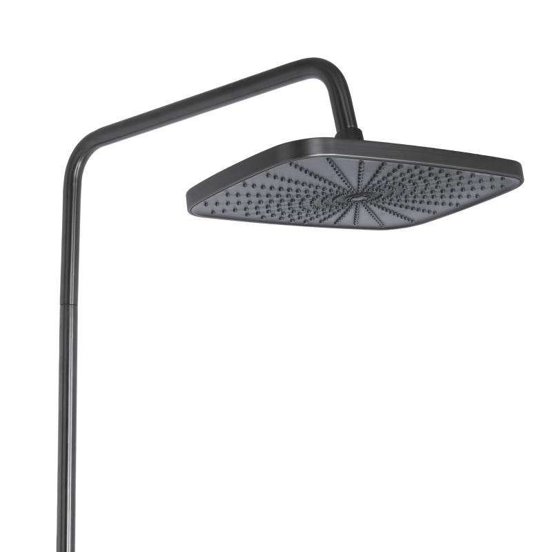 Душова система універсальна Qtap Gemini на три споживачі (з виливом) QTGEM111GMB45688 Gunmetal Black PVD — фото 5