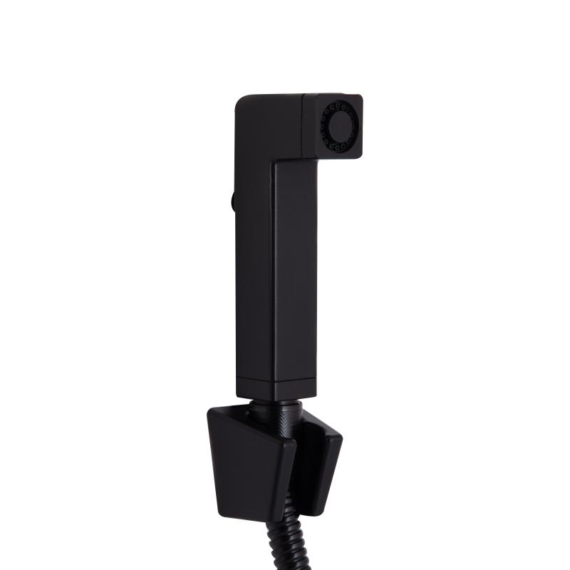Змішувач для раковини Qtap Gemini (з гігієнічним душем) QTGEM272BLM45690 Black Matt — фото 4