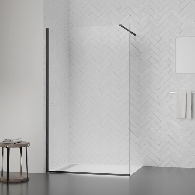 Душова перегородка Qtap Walk-In Standard BLM201.C8 100х200 см, скло Clear 8 мм, покриття CalcLess — фото 6