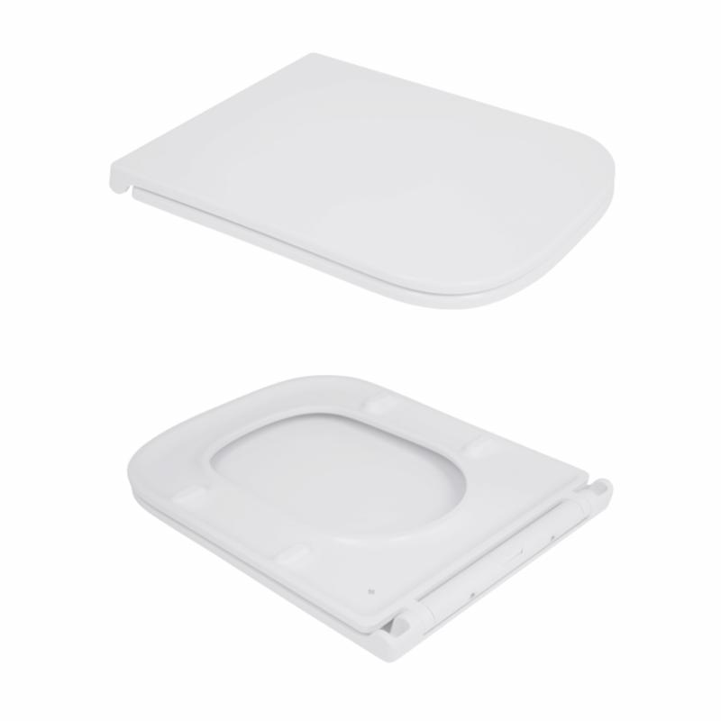 Унітаз-компакт Qtap Cardinal Ultra Quiet безободковий з сидінням Soft-close QT04222168AUQ3W — фото 8