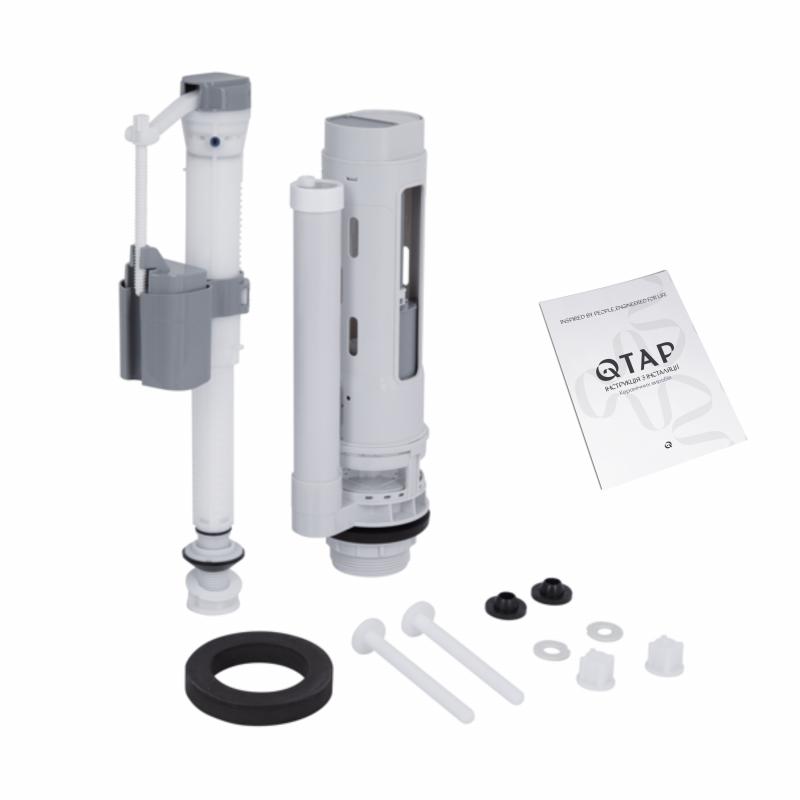 Унітаз-компакт Qtap Cardinal Ultra Quiet безободковий з сидінням Soft-close QT04222168AUQ3W — фото 9