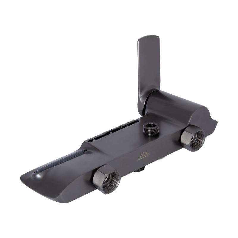 Душова система універсальна Qtap Slavonice на три споживачі (з виливом) QTSLA111GMB45905 Gunmetal Black PVD — фото 10