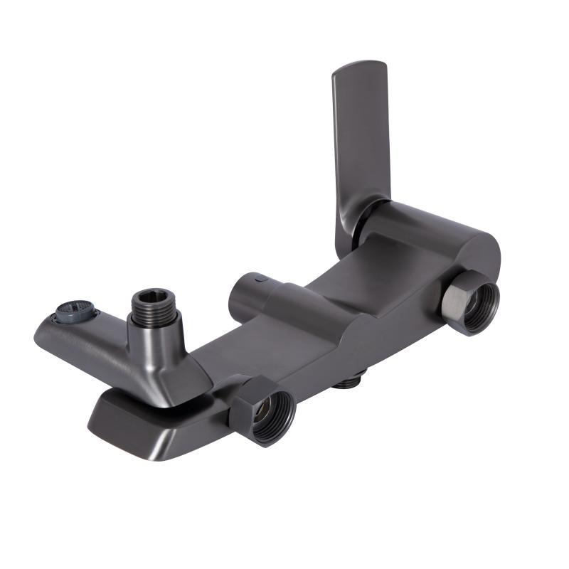 Душова система універсальна Qtap Slavonice на три споживачі (з виливом) QTSLA111GMB45910 Gunmetal Black PVD — фото 11