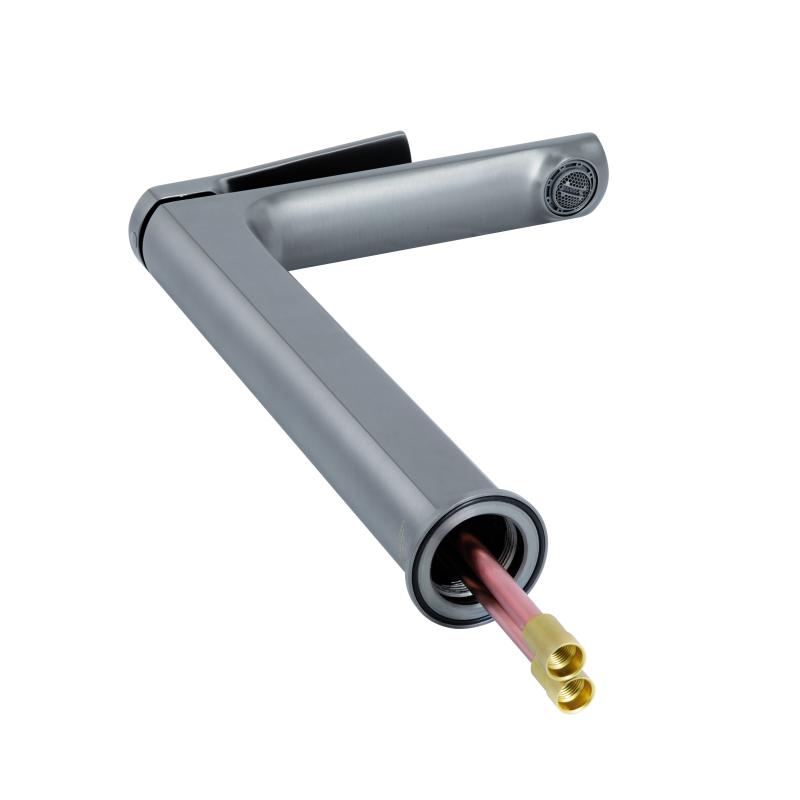 Змішувач для раковини Qtap Slavonice високий QTSLA269GMB45925 Gunmetal Black PVD — фото 3