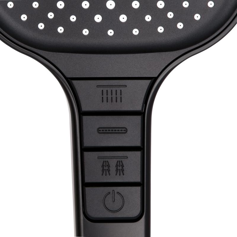 Лійка для ручного душу Qtap Rucni 130x130 мм QTRUC125BLM45957 Black Matt — фото 4