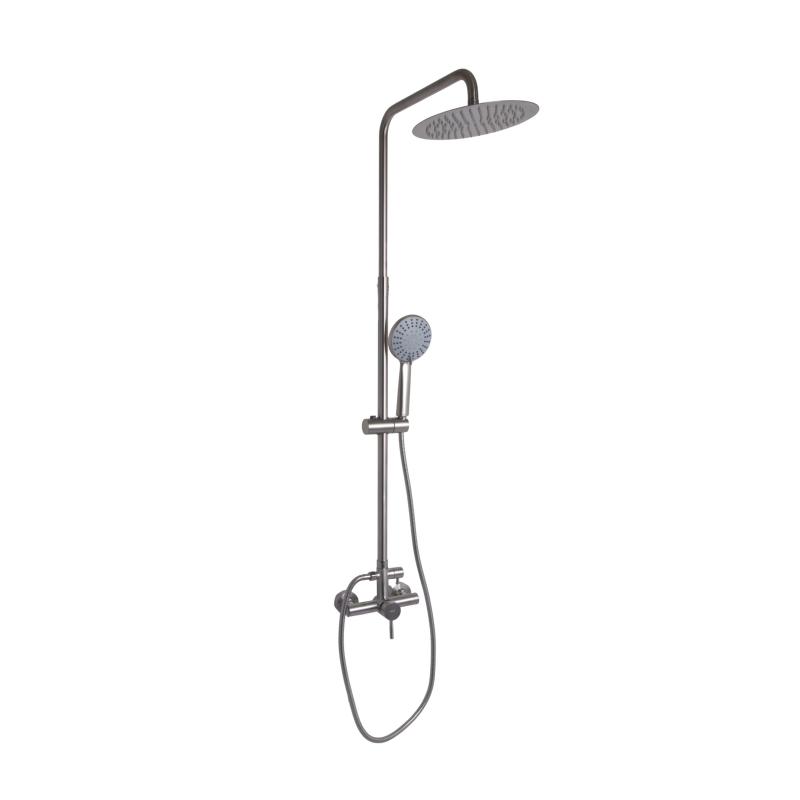Душова система для душу Lidz Aria 1020 на два споживачі (k35) LDARI1020NKS46114 Nickel