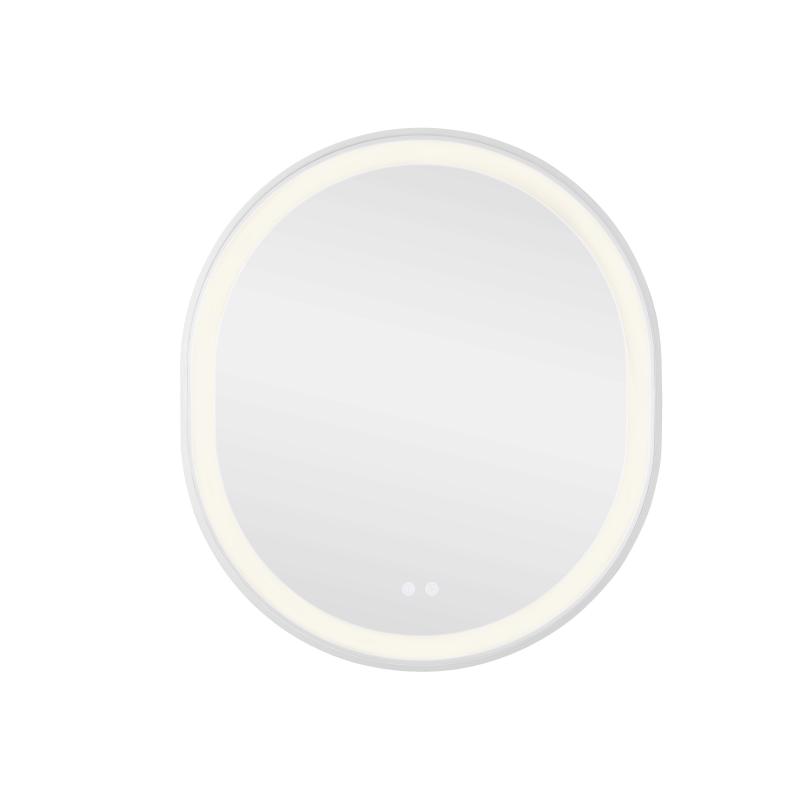 Дзеркало Qtap Gemini 800х700 з LED-підсвічуванням Touch, з антизапотіванням, з димером, рег. темп. кольору (3000-6500K) QT2578R8071W — фото 4